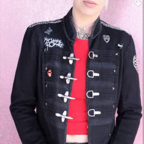 SOLD! W/ free ChemRo tee! BlackParade Pt.2- TRIPP Nyc upcycled MyChemRo gothic - Picture 14 of 16